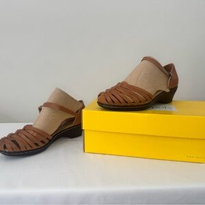 Softspots Brown Strappy Sandals